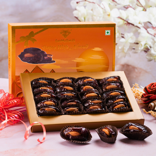 Almond Dates in a Gift Box