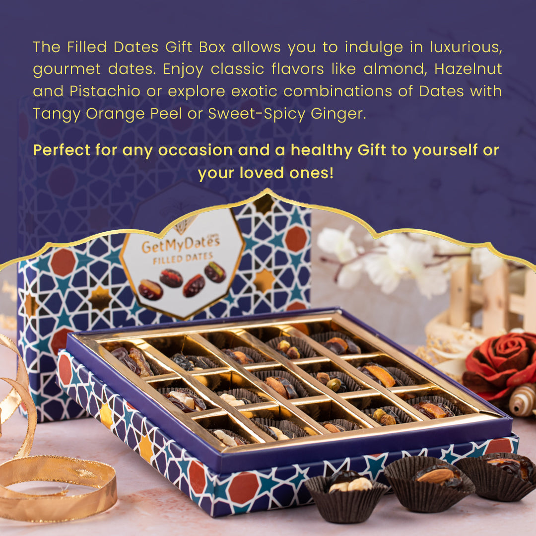Arabian Dates Gift Box with Nuts and Fruits
