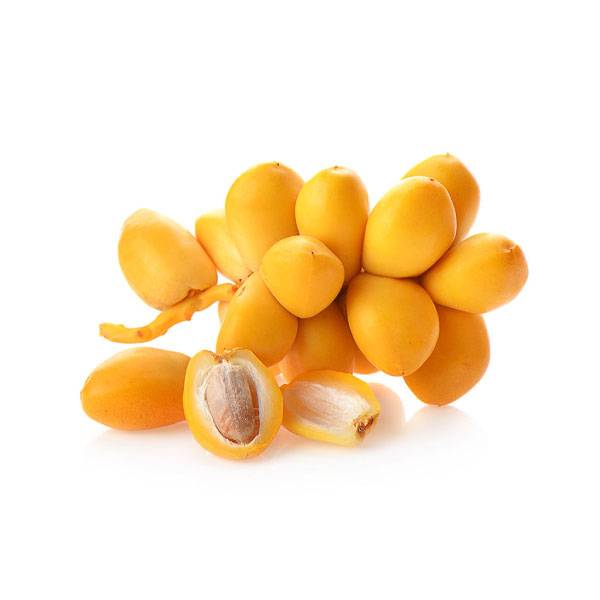 Fresh Barhi Dates - Juicy, Unripe, Fibrous, sweet, butterscotch candy flavor - 400 gm,