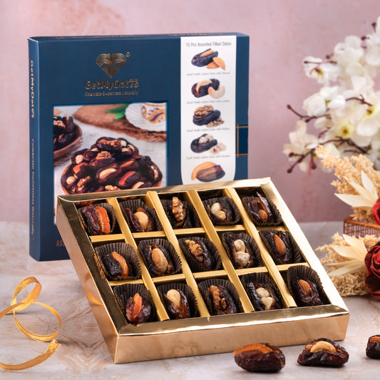 Assorted Arabian Dates with Nuts and Fruits Gift Box | Premium Arabian Dates